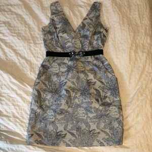 BCBG Maxazria Mina Blue Jacquard Mini Dress 2